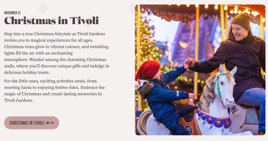 Tivoli Gardens官網季節限定活動 Tivoli Gardens Copenhagen Christmas