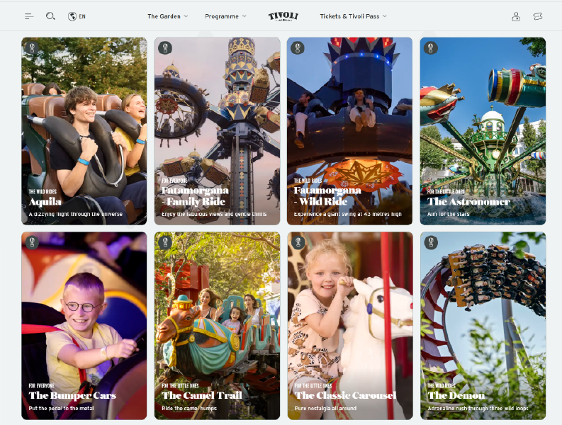 Tivoli Gardens官網遊樂設施 Tivoli Gardens官網遊樂設施